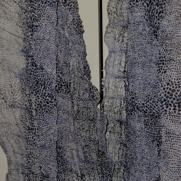 Bijou Brigitte Blues Snake Print Scarf - Picture 2 of 3